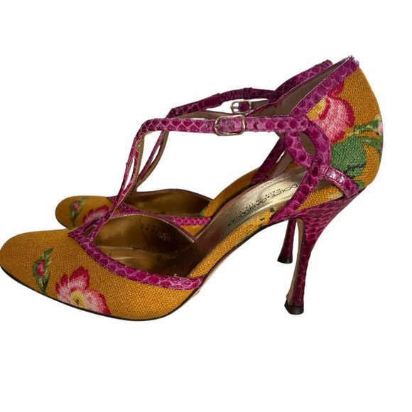 Dolce & Gabbana Floral Heels size 5.5 - Picture 4 of 8